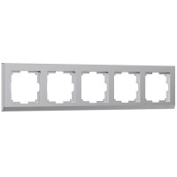 WERKEL Stark WL04-Frame-05 /Рамка на 5 постов (серебряный) W0051806