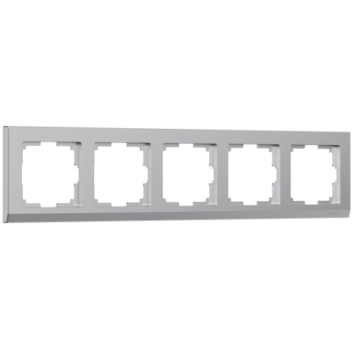 WERKEL Stark WL04-Frame-05 /Рамка на 5 постов (серебряный) W0051806