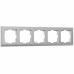 WERKEL Stark WL04-Frame-05 /Рамка на 5 постов (серебряный) W0051806