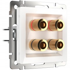 WERKEL WL01-AUDIOx4 / Акустическая розетка (белый) a030771 W1185001