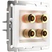 WERKEL WL01-AUDIOx4 / Акустическая розетка (белый) a030771 W1185001