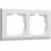 WERKEL Stark WL04-Frame-02-white / Рамка на 2 поста (белый) a028922 W0021801