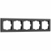 WERKEL Stark WL04-Frame-05-black / Рамка на 5 постов (черный) W0051808