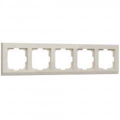 WERKEL Stark WL04-Frame-05-ivory / Рамка на 5 постов (слоновая кость) a030810 W0051803