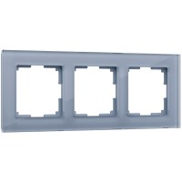 WERKEL Favorit WL01-Frame-03 / Рамка на 3 поста (серый,стекло) a030777 W0031115