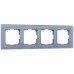 WERKEL Favorit WL01-Frame-04 / Рамка на 4 поста (серый,стекло) a030778 W0041115