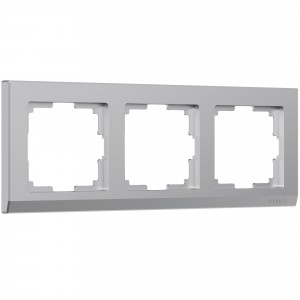 WERKEL Stark WL04-Frame-03 /Рамка на 3 поста (серебряный) a031804 W0031806