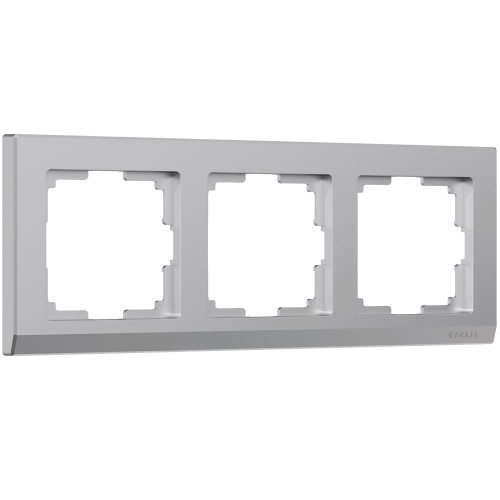 WERKEL Stark WL04-Frame-03 /Рамка на 3 поста (серебряный) a031804 W0031806