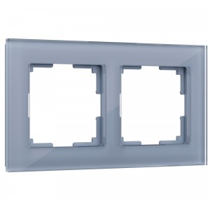 WERKEL Favorit WL01-Frame-02 / Рамка на 2 поста (серый,стекло) a030776 W0021115