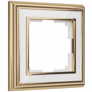 WERKEL Palacio WL17-Frame-01/ Рамка на 1 пост (золото/белый) a037677 W0011329