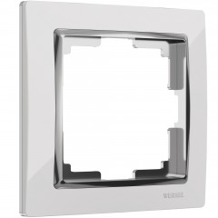 WERKEL Snabb WL03-Frame-01-white / Рамка на 1 пост (белый/хром) a028880 W0011901