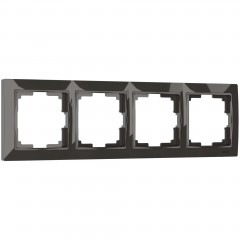 WERKEL Snabb basic WL03-Frame-04/ Рамка на 4 поста (серо-коричневый, basic) a036701 W0042007