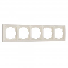 WERKEL Snabb basic WL03-Frame-05/ Рамка на 5 постов (слоновая кость, basic) a036634 W0052003