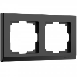 WERKEL Stark WL04-Frame-02-black /Рамка на 2 поста (черный) a029215 W0021808