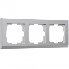 WERKEL Stark WL04-Frame-03 /Рамка на 3 поста (серебряный) a031804 W0031806
