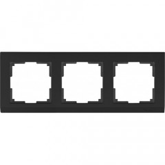 WERKEL Stark WL04-Frame-03-black / Рамка на 3  поста (черный) a029216 W0031808