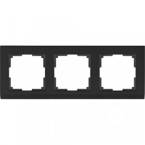 WERKEL Stark WL04-Frame-03-black / Рамка на 3  поста (черный) a029216 W0031808