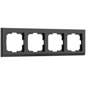 WERKEL Stark WL04-Frame-04-black / Рамка на 4 поста (черный) a029217 W0041808