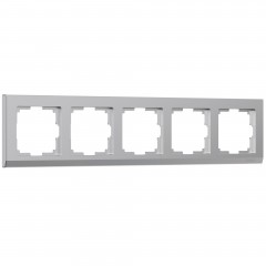 WERKEL Stark WL04-Frame-05 /Рамка на 5 постов (серебряный) a031806 W0051806