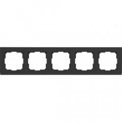 WERKEL Stark WL04-Frame-05-black / Рамка на 5 постов (черный) W0051808