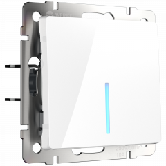 WERKEL WL01-SW-1G-2W-LED / Выключатель одноклавишный проходной с подсветкой (белый) a030765 W1112101