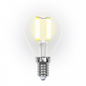 Лампа светодиодная диммируемая LED-G45-5W-WW-E14-CL-DIM GLA01TR  Форма шар. прозрачная.Серия Air RSP