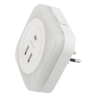 DTL-321 White-Sensor-2USB Светильник ночник с фотосенсором день-ночь. 2USB. Белый RSP DTL-321 White-Sensor-2USB Светильник ночник с фотосенсором день-ночь. 2USB. Белый RSP