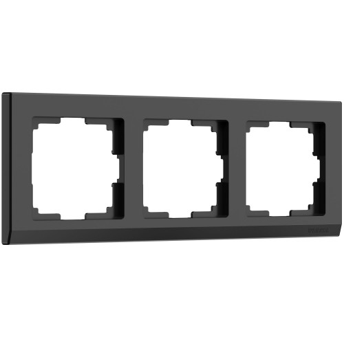 WERKEL Stark WL04-Frame-03-black / Рамка на 3  поста (черный) a029216 W0031808