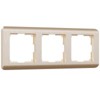 WERKEL Stream WL12-Frame-03 / Рамка на 3 поста  (шампань) a034613 W0032111