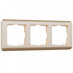 WERKEL Stream WL12-Frame-03 / Рамка на 3 поста  (шампань) a034613 W0032111
