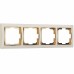 WERKEL Snabb WL03-Frame-04-ivory-GD/ Рамка на 4 поста (слоновая кость/золото) a035250 W0041932