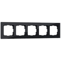 WERKEL Favorit WL01-Frame-05 / Рамка на 5 постов (черный) a031801 W0051108 a051437