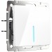 WERKEL WL01-SW-1G-2W-LED / Выключатель одноклавишный проходной с подсветкой (белый) a030765 W1112101