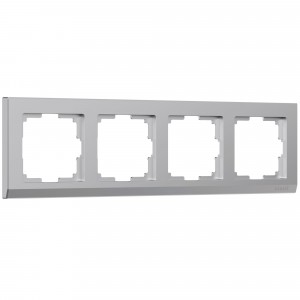 WERKEL Stark WL04-Frame-04 /Рамка на 4 поста (серебряный) a031805 W0041806