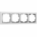 WERKEL Snabb WL03-Frame-04-white /Рамка на 4 поста (белый/хром) a028883 W0041901