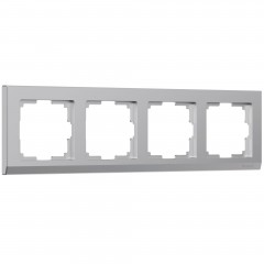 WERKEL Stark WL04-Frame-04 /Рамка на 4 поста (серебряный) a031805 W0041806
