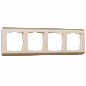 WERKEL Stream WL12-Frame-04 / Рамка на 4 поста  (шампань) a034614 W0042111