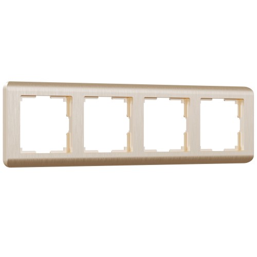 WERKEL Stream WL12-Frame-04 / Рамка на 4 поста  (шампань) a034614 W0042111