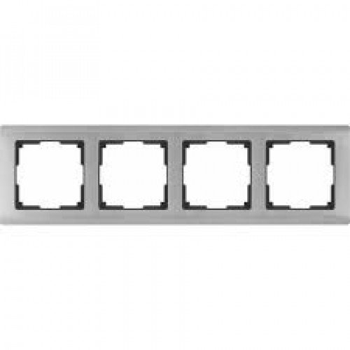 WERKEL Metallic WL02-Frame-04 / Рамка на 4 поста (глянцевый никель) a028862 W0041602