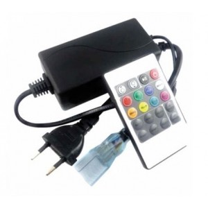 Ecola LED strip 220V RGB IR controller (IP20) 1000W 4,5A для ленты 220V 14x7 IP68 с инфракрасным пул