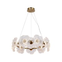 Люстра Грея латунь d60 h120 Led 12*2W (3000K)