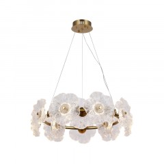 Люстра Грея латунь d60 h120 Led 12*2W (3000K)