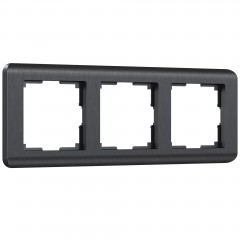 WERKEL Stream WL12-Frame-03 / Рамка на 3 поста  (графит) a046317 W0032104