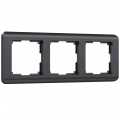 WERKEL Stream WL12-Frame-03 / Рамка на 3 поста  (графит) a046317 W0032104