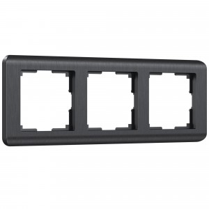 WERKEL Stream WL12-Frame-03 / Рамка на 3 поста  (графит) a046317 W0032104
