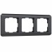 WERKEL Stream WL12-Frame-03 / Рамка на 3 поста  (графит) a046317 W0032104