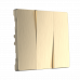 WERKEL WL10-SW-3G-CP/ Набор клавиш для выключателя трехклавишного (Шампань риф.) a037015 W1139010