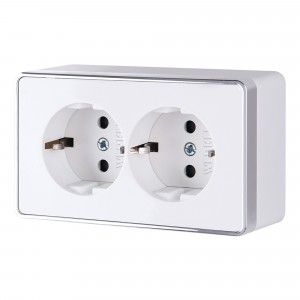 WERKEL WL15-02-03/ Розетка двойная с заземлением Gallant (белая) a036767 W5072101