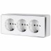 WERKEL WL15-02-05 / Розетка тройная с заземлением Gallant (белый) a041179 W5073101
