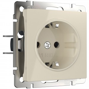 WERKEL WL03-SKG-01-IP20-ivory / Розетка с заземлением (слоновая кость) a028892 W1171003